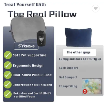 wise owl camping pillow