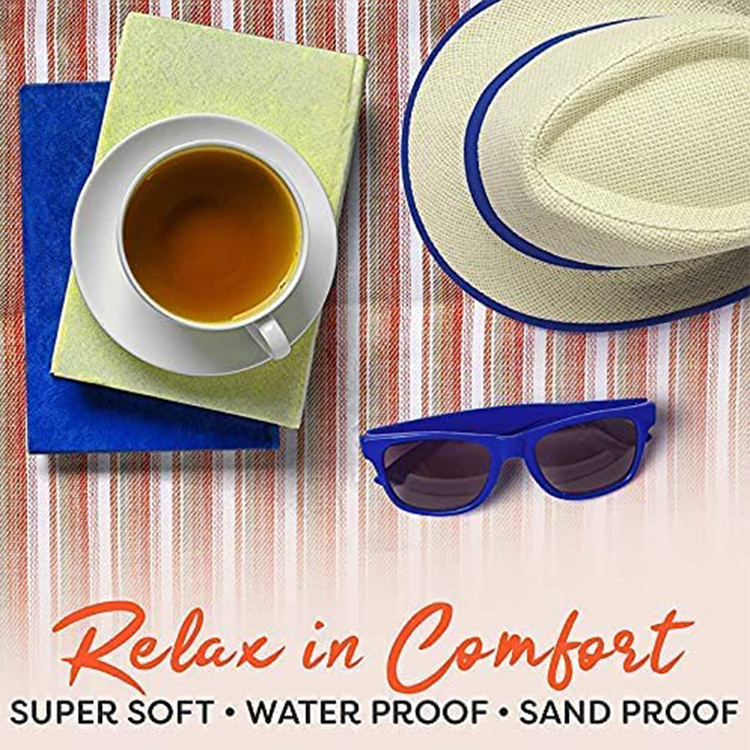 SYCHENG Extra Large Picnic & Outdoor Blanket for Water-Resistant Handy Mat Tote Great for Outdoor Beach, Hiking Camping on Grass Waterproof Sand Proof -ORANGE