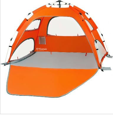 SYCHENG Hot selling can accept customized portable sunscreen beach tent to quickly and easily open the camping tent